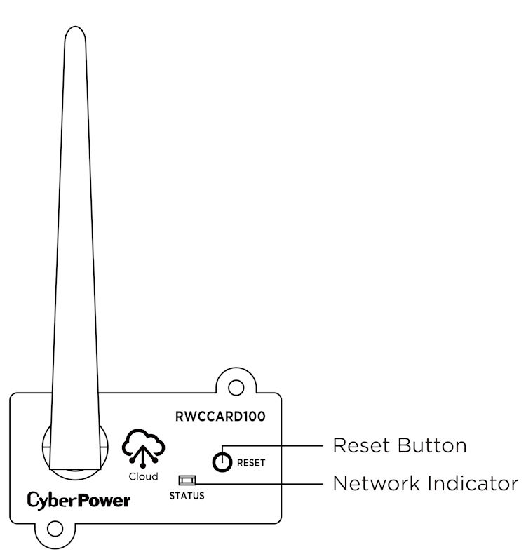 The CyberPower RWCCARD100 is a wireless remote management adapter designed for UPS systems. Allows you to monitor your UPS vitals via the web or a mobile app. Supports 2.4 GHz IEEE 802.11b/g/n protocols connect wirelessly