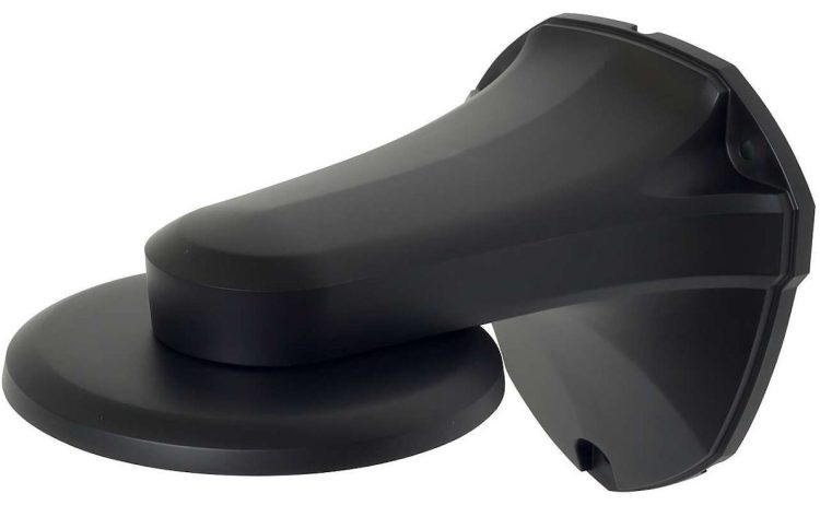 Eyemax DO WB201 Plastic Wall Mount Bracket for Dome Security Cameras Black Color Front View