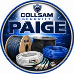 Paige cable products and Collsam Security logo