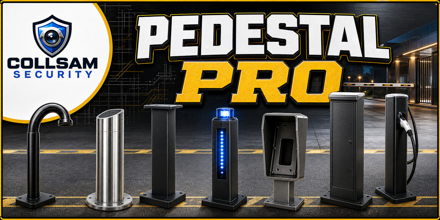 Pedestal PRO pedestal mounts and accessories from Collsam Security
