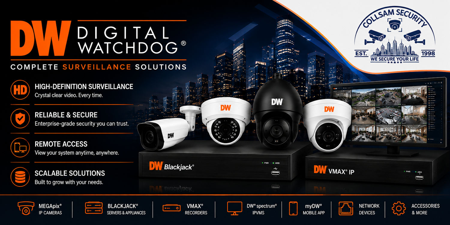 Digital Watchdog cameras, recorders and video surveillance solutions at Collsam Security