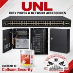 UNL CCTV power and network accessories are available at Collsam Security