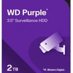 Western Digital WD22PURZ 2TB WD Purple surveillance hard drive front view