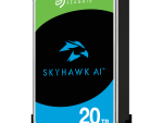Seagate SkyHawk AI ST20000VE002 20TB surveillance hard drive right-angle view