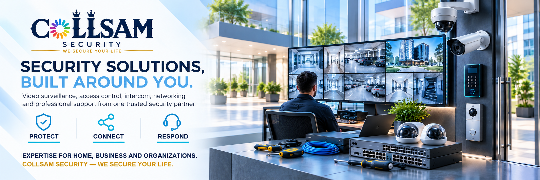 Collsam Security video surveillance, access control, intercom and networking solutions