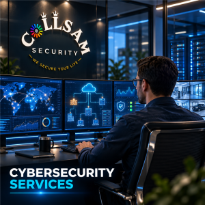 Cybersecurity Services Logo Cybersecurity services by Collsam Security