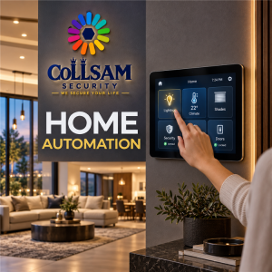 Home Automation Service Logo Home automation services by Collsam Security