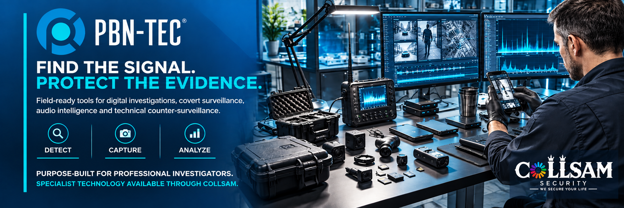 PBN-TEC digital investigation, covert surveillance and technical counter-surveillance tools