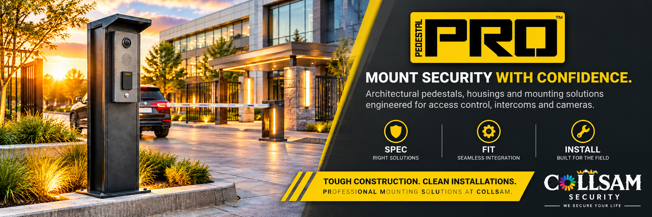 Pedestal PRO access control pedestals, intercom housings and security mounting solutions