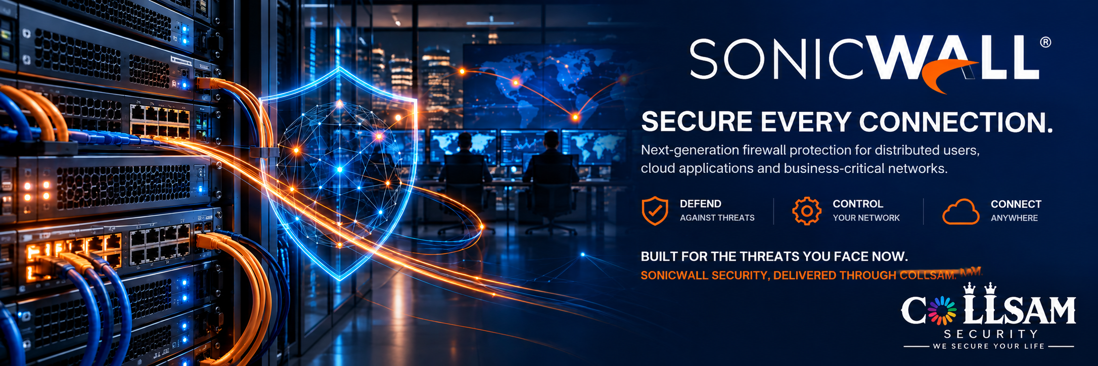 SonicWall next-generation firewall and network cybersecurity solutions for secure business networks