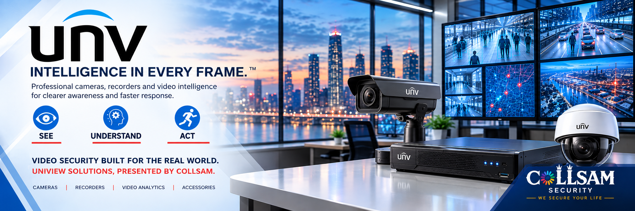Uniview UNV security cameras, network video recorders and intelligent video surveillance solutions