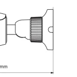ENS HDC-IR8AE2/MZ camera dimensions showing length, height, and depth