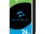 Seagate ST24000VE002 24TB surveillance hard drive left-angle view