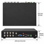 Telpix TVST-AR324-8 8-channel penta-brid DVR dimensions