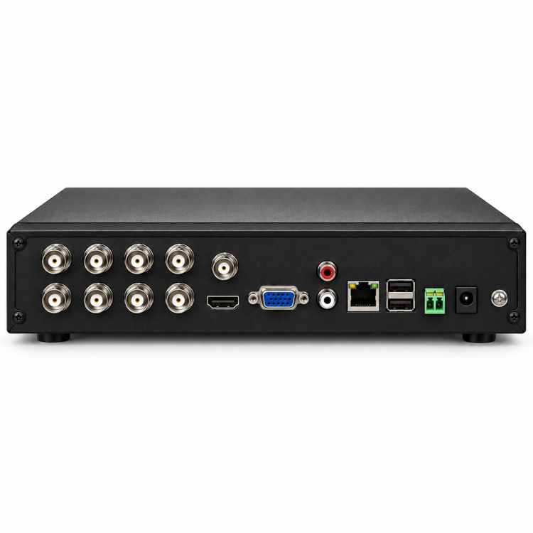 Telpix TVST-AR324-8 8-channel Penta-brid DVR rear panel