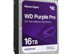 Western Digital WD161PURP 16TB WD Purple Pro surveillance hard drive left-side view