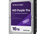 Western Digital WD161PURP 16TB WD Purple Pro surveillance hard drive right-side view
