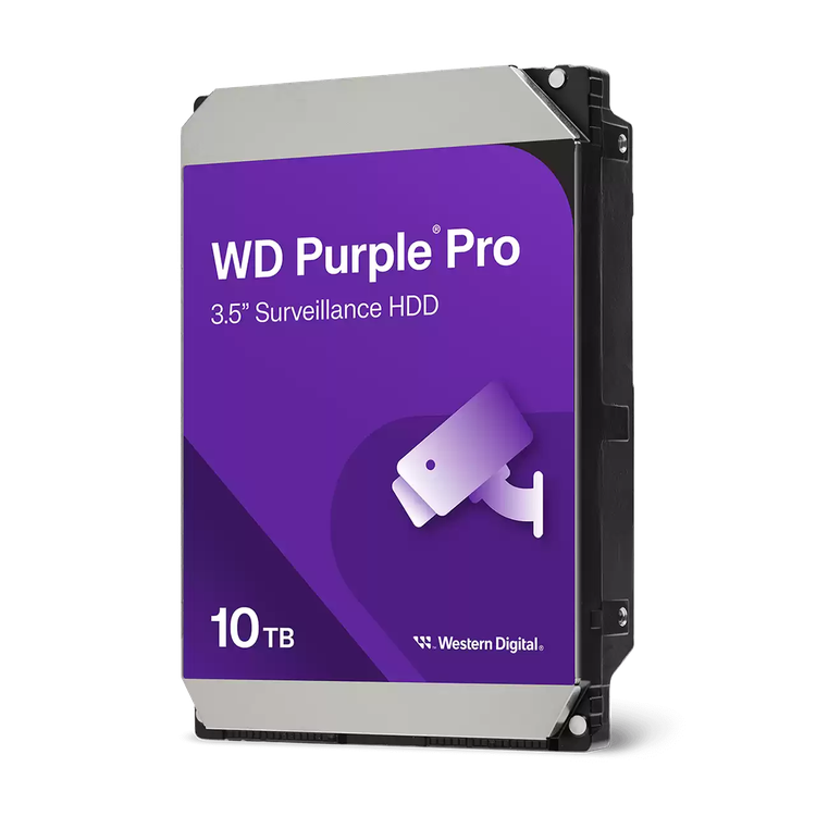 Western Digital WD101PURP 10TB hard drive right-side view