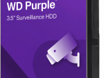 Western Digital WD10PURZ 1TB WD Purple hard drive left-side view