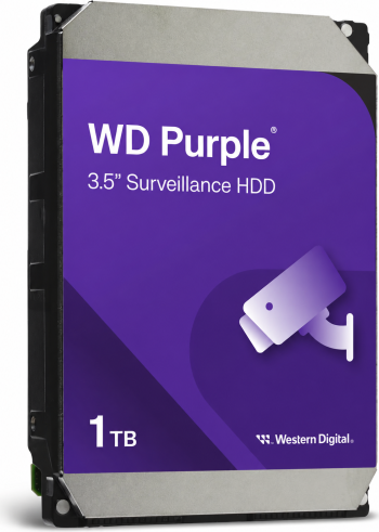 Western Digital WD10PURZ 1TB WD Purple hard drive right-side view