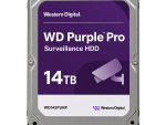 Western Digital WD142PURP 14TB WD Purple Pro surveillance hard drive front view