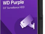 Western Digital WD23PURZ 2TB Purple hard drive left-angle view