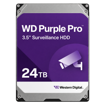 WD240PURP 24TB WD Purple Pro surveillance hard drive front view
