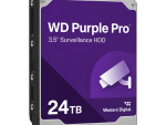 WD240PURP 24TB WD Purple Pro surveillance hard drive left-side view