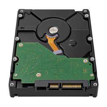 WD240PURP 24TB WD Purple Pro surveillance hard drive rear SATA connector view