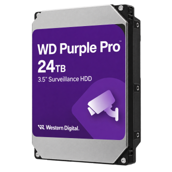 WD240PURP 24TB WD Purple Pro surveillance hard drive right-side view