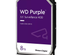 Western Digital WD85PURZ 8TB surveillance hard drive left-angle view