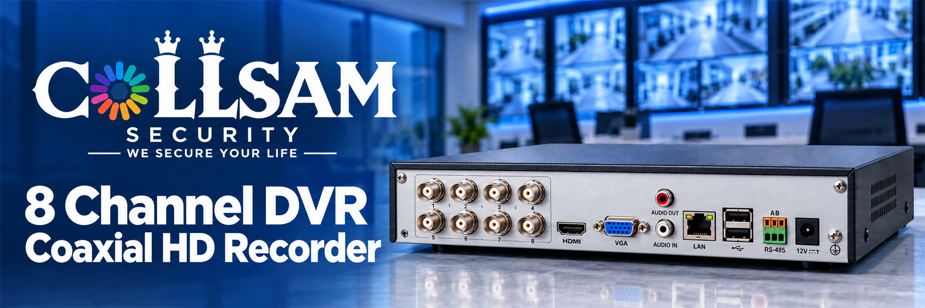 8 Channel DVR Coaxial HD Recorder