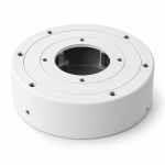 B11-W junction box front angled view in white aluminum alloy