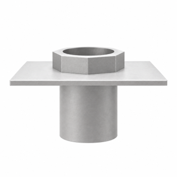 ENS DCM-60 gypsum-board ceiling camera mount front view