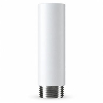 EX-100W white camera extension tube front view with G1 threaded base