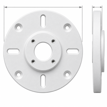 IFMP-CD Illustra camera mount dimensions diagram