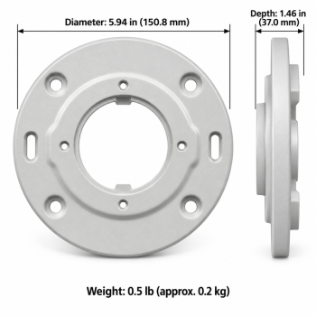 Illustra IFMP-ID mount plate dimensions