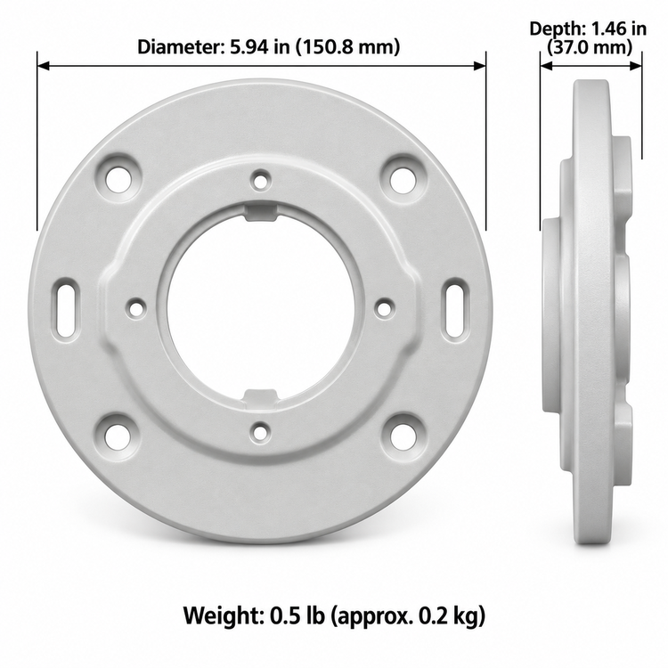 Illustra IFMP-ID mount plate dimensions
