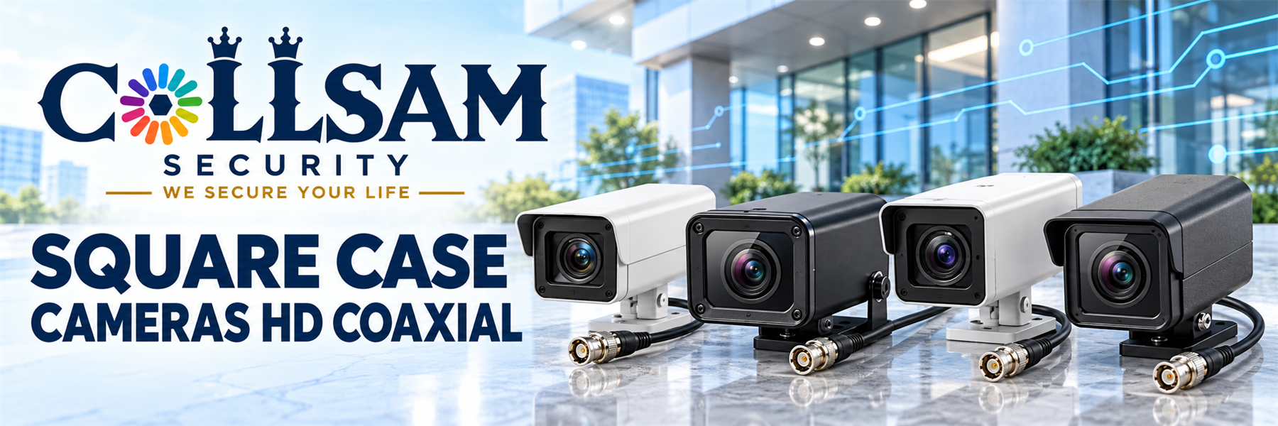 Square Case Cameras HD Coaxial