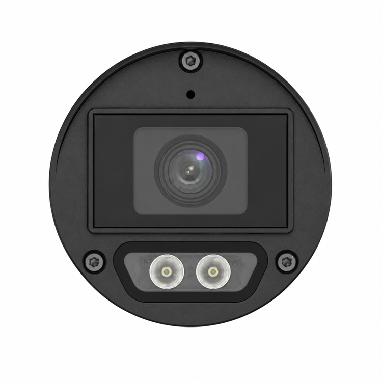 Front view of Uniview EC-B4F28DL 4MP dual light IP bullet camera