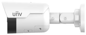 Uniview IPC2124SB-ADF28KMC-I1 4MP TriGuard mini bullet camera left side view