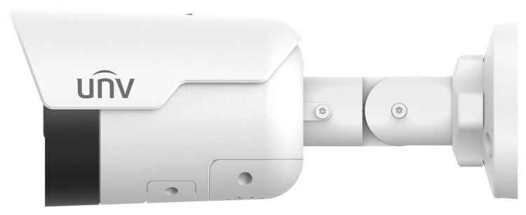 Uniview IPC2124SB-ADF28KMC-I1 4MP TriGuard mini bullet camera left side view