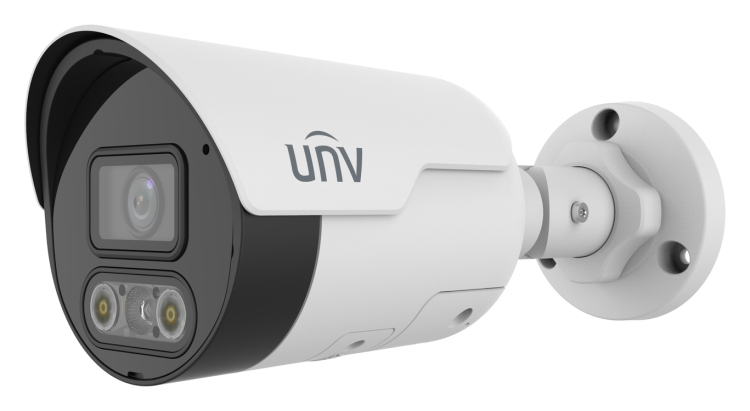 Uniview IPC2124SR-ADF28KMC-DL-H3 4MP dual-light bullet network camera, left view